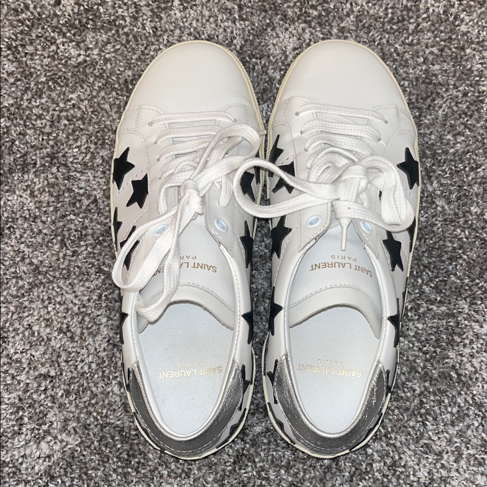 Saint Laurent Sneakers with Black Stars